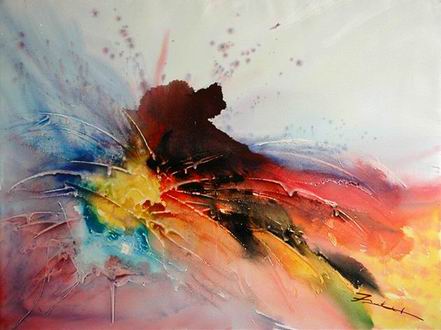 Abstract Color oil painting